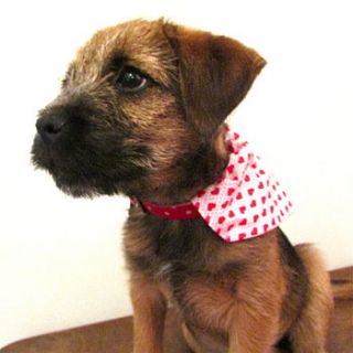 dog heart neckerchief bandana by edamay