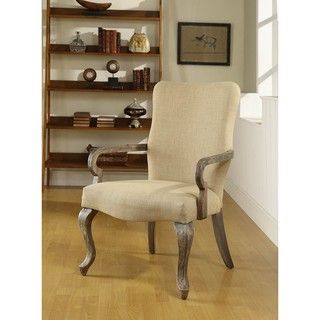 Gooseneck Beige Linen Chair Chairs