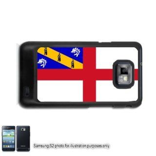Herm England Flag Samsung Galaxy S2 I9100 Case Cover Skin Black (FITS AT&T AND STRAIGHT TALK MODELS ONLY) Cell Phones & Accessories