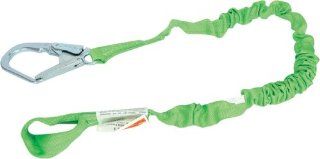 Miller by Honeywell 233MRS/5FTGN 5 Feet Manyard II Shock Absorbing Stretchable Web Lanyard, Green   Fall Arrest Restraint Ropes And Lanyards  