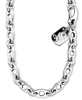 Simmons Jewelry Co. Mens Stainless Steel Diamond Accent Chain   Necklaces   Jewelry & Watches