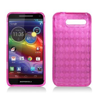 Aimo Wireless MOTXT901SSKC232 Soft and Slim Fabulous Protective Skin for Motorola Electrify M XT901   Retail Packaging   Pink Plaid Cell Phones & Accessories