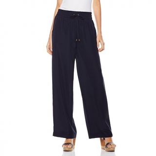 G by Giuliana Rancic Wide Leg Pant with Drawstring