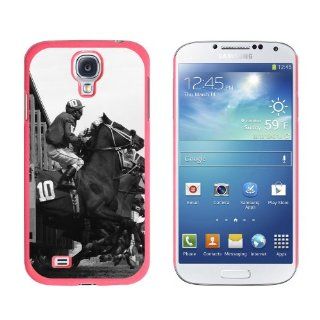Graphics and More Horse Racing Race Track Betting Running Vintage Pattern Snap On Hard Protective Case for Samsung Galaxy S4   Non Retail Packaging   Pink Cell Phones & Accessories