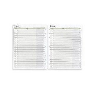 490 232 Day Runner PRO8 Things To Do Pages. Page Size 8 1/2" x 11".  Appointment Book And Planner Refills 