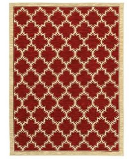 Shaw Living Area Rug, American Abstracts Collection 01800 Milazzo Red 5 x 79   Rugs