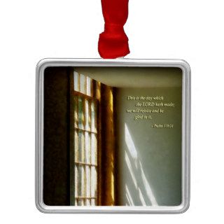 Psalm 118 24 This is the day which the LORD hath m Christmas Tree Ornament