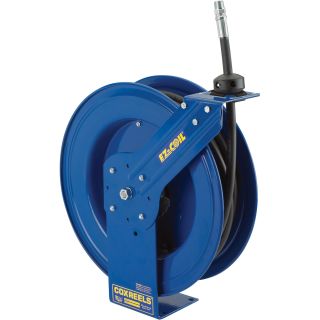 Coxreels Heavy-Duty Medium & High-Pressure Safety Hose Reel — 5000 PSI, 1/4in. x 50ft. Hose, Model# EZ-HP-150  Hoses   Accessories