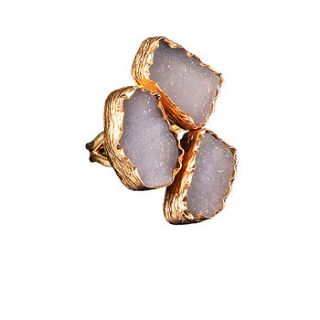 jeylan natural druzy ring by sultanesque