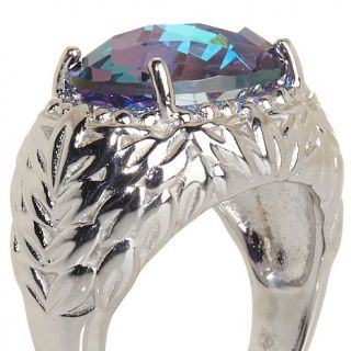 Orvieto Silver 4ct "Notte" Blue Quartz Sterling Silver Ring