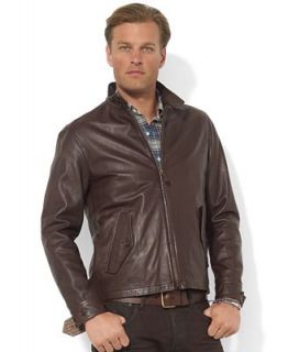 Polo Ralph Lauren Jacket, Leather Barracuda Jacket   Coats & Jackets   Men