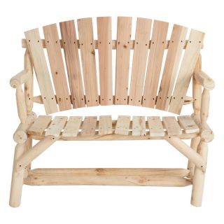 Cedar/Fir Log Adirondack Love Seat, Model# T-24N340MB  Benches