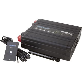 NPower XRP Pure Sine Wave Inverter with Remote Control — 2,000 Watt, 3 AC Outlets  Pure Sinewave