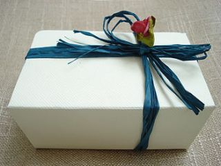 wedding favour gift box large by taylor's truffles