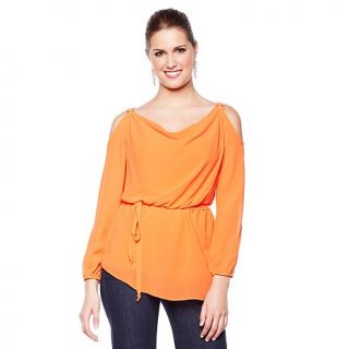 Hot in Hollywood Bell Sleeve Cold Shoulder Blouse