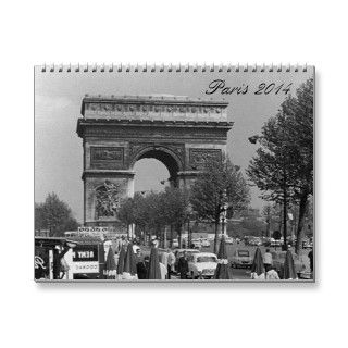 Vintage France Paris 2014 calendar
