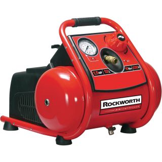 Rockworth Reconditioned Electric Air Compressor — 1.5 HP, 115 Volt, 3-Gallon, Model# RW1503TP-NT  2   9 CFM Air Compressors