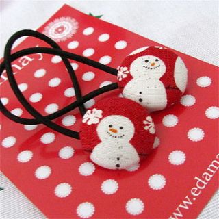christmas santa, reindeer, snowman hair bands by edamay