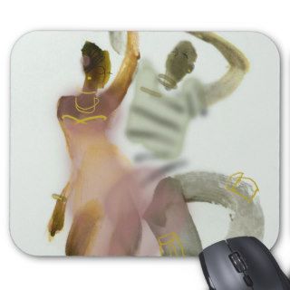 Abstract African American dancers Mousepads