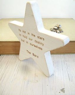 medium personalised wooden star keepsake by edgeinspired