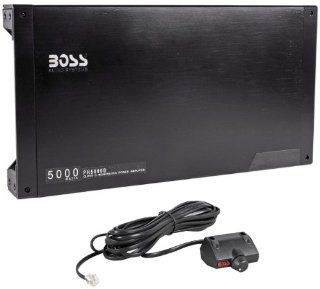 Boss Phantom PH5000D 5000w Mono Class D Amplifier Car Stereo Amp with strapping ability to connect two amps together for 10, 000W  Vehicle Mono Subwoofer Amplifiers 