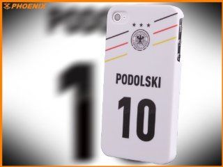 iPhone 4 & 4S HARD CASE UEFA germany PODOLSKI + FREE Screen Protector (D231 0009) Cell Phones & Accessories