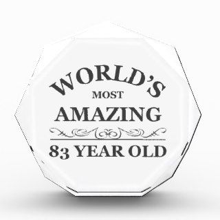 World's most amazing 83 year old acrylic award
