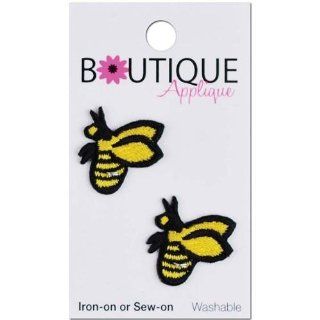 Iron On Appliques Bees 2/Pkg