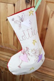 personalised christmas stocking by katy kirkham designs