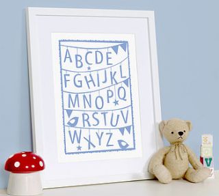 alphabet bunting print by modo creative