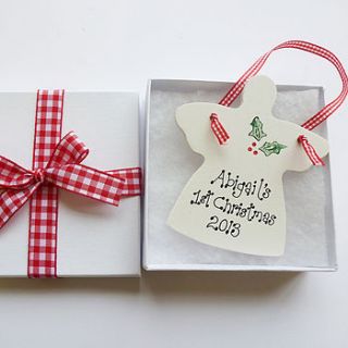 personalised christmas angel gift box by country heart