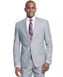 Sean John Light Blue Texture Dress Pants   Suits & Suit Separates   Men