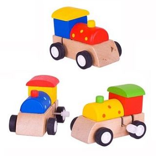wooden train wind up toys by sleepyheads