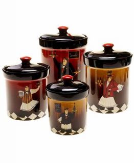 Certified International Canisters, Bistro 4 Piece Set   Serveware   Dining & Entertaining