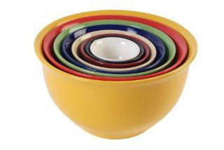Gibson Sensations 8 Piece Nesting Bowl Set, Rainbow Colors Kitchen & Dining