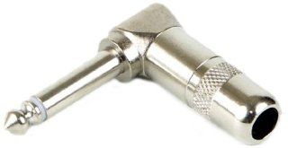 Switchcraft 226 Mono Right Angle 1/4 Inch Guitar Speaker Plug, Nickel Finish Musical Instruments