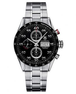 TAG Heuer Mens Swiss Automatic Chronograph Carrera Stainless Steel Bracelet Watch 43mm CV2A10.BA0796   Watches   Jewelry & Watches