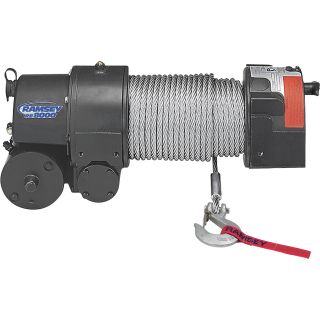 Ramsey Front Mount Winch — 8000-Lb. Capacity, Model# RE 8000  8,000   11,900 Lb. Capacity Winches