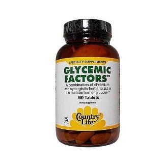Country Life   Glycemic Factors, , 50 tablets Health & Personal Care