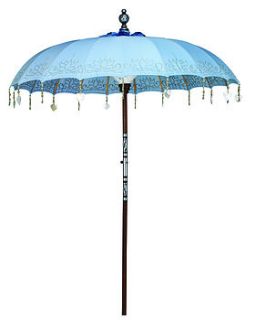 sea breeze painted sun parasol by indian garden company.