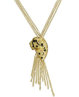 SIS by Simone I Smith 18k Gold over Sterling Silver Necklace, Cheetah Pendant   Necklaces   Jewelry & Watches
