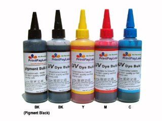 PrintPayLess Brand Bulk Ink Specially Formulated for Canon(non OEM) 500ml (16.7 oz) Ink   100ml Black PIGMENT Ink + 400ml UV Resistant Dye Ink, Specially formulated for Canon PGI 225 CLI 226 Refillable ink Cartridges, CISS and CIS Used in Canon All in On