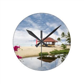 beautiful Thai beach landscape Wall Clock