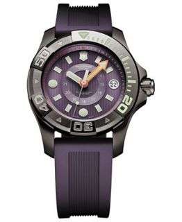 Victorinox Swiss Army Watch, Mens Dive Master 500m Purple Rubber Strap 38mm 241558   Watches   Jewelry & Watches