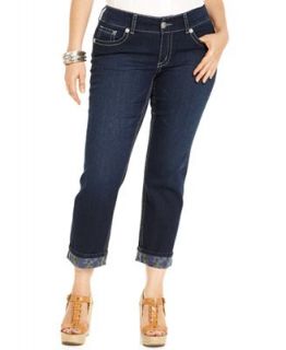 Seven7 Jeans Plus Size Jeans, Cropped Straight Leg, Monroe Wash   Jeans   Plus Sizes