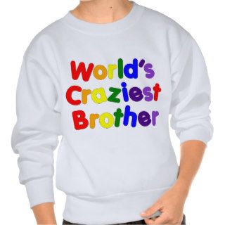 Fun Funny Brothers  World's Craziest Brother Pull Over Sweatshirt