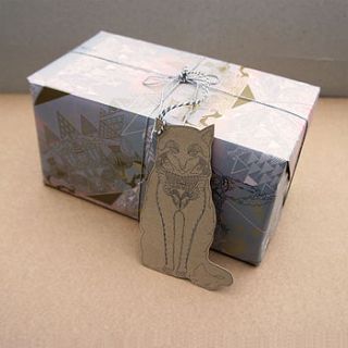 wolves christmas wrapping paper by prism of starlings