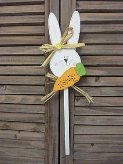 personalised easter bunny wand decoration by kitty's