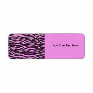 Animal Print, Zebra Stripes   Black Pink Labels