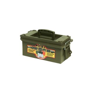 Sport Utility Dry Box - 6 1/2in.L x 15in.W x 8in.D, Without Tray, Green  Tool Boxes